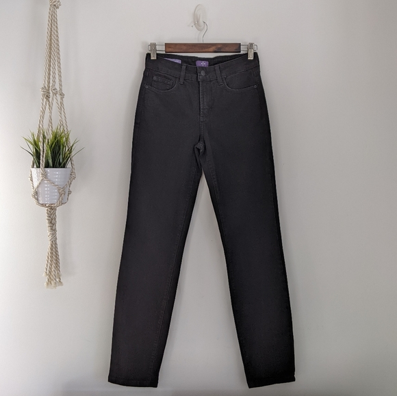 NYDJ Clarissa Skinny Ankle Denim, Black, 2 - Picture 12 of 12